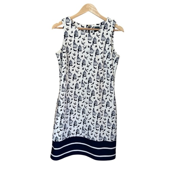 Dresses & Skirts - Gabby & Skye Birdcage Print Shift Dress Sz 8